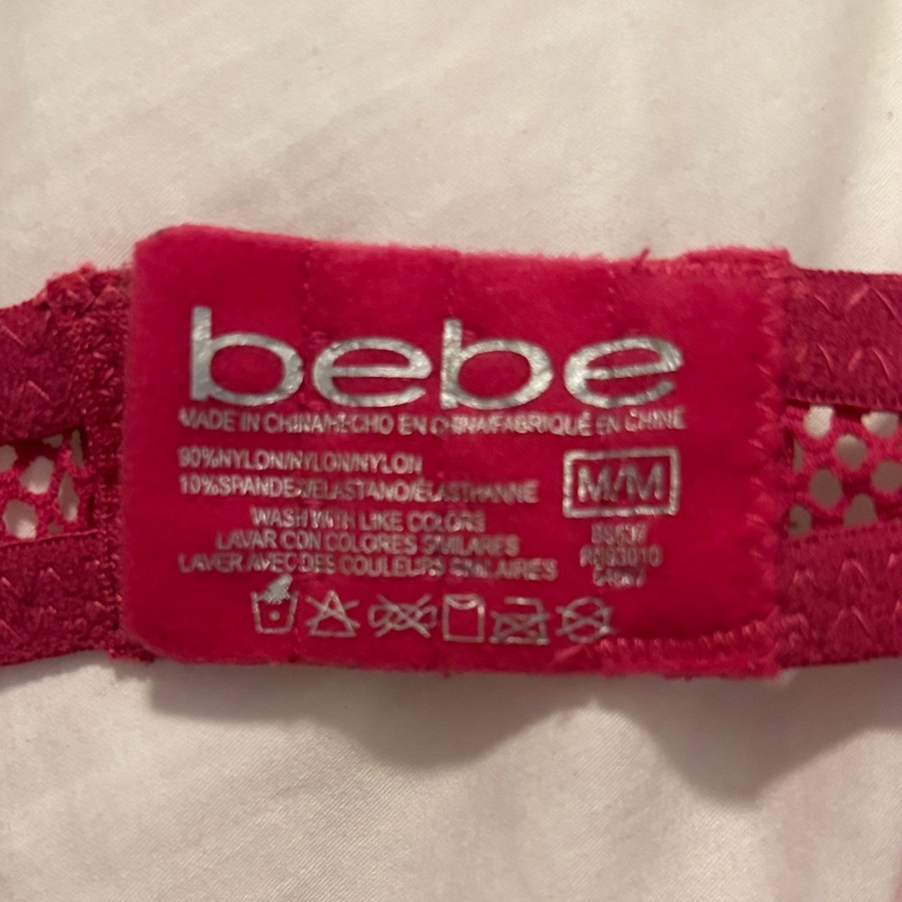 bebe Hot Pink Lace Chemise - Picture 3 of 3